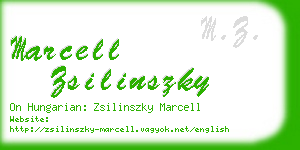 marcell zsilinszky business card